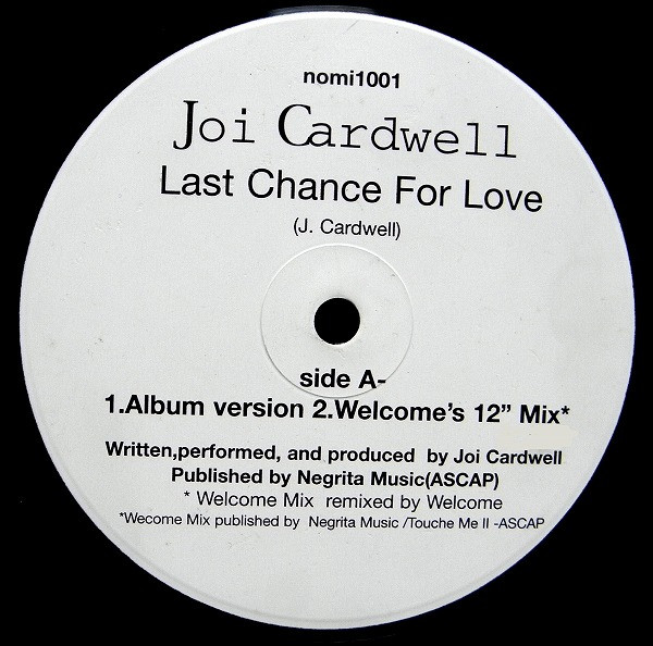 Joi Cardwell - Last Chance For Love | No-Mad Industries (nomi1001) - main