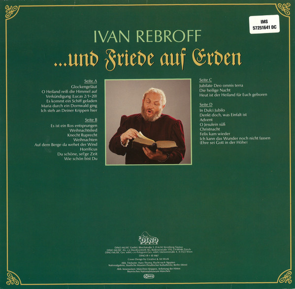 Ivan Rebroff - ...Und Friede Auf Erden | Dino Music (DLP 1641) - 4 Ivan Rebroff - ...Und Friede Auf Erden | Dino Music (DLP 1641) - 4