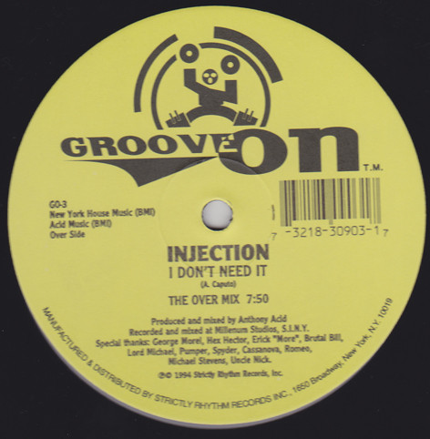 Injection - I Don't Need It | Groove On (GO-3)