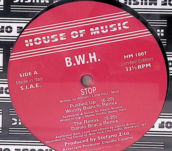 B.W.H. - Stop | House Of Music (HM 1007) B.W.H. - Stop | House Of Music (HM 1007)