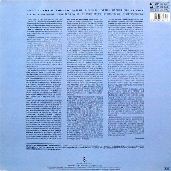 Grace Jones - Island Life | Island Records (207 472) - 4