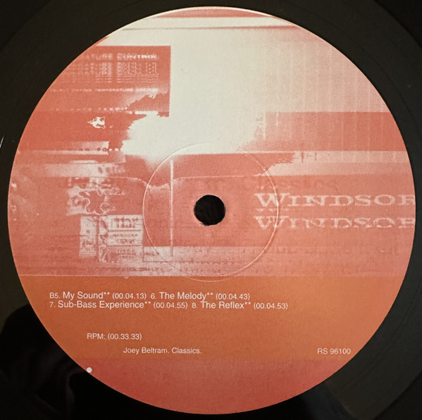 Joey Beltram - Classics | R & S Records (RS 96100) - 4