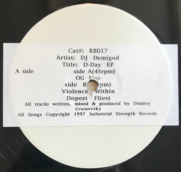 DJ Demigod - D-Day E.P. | Ruff Beats Records (RB017)