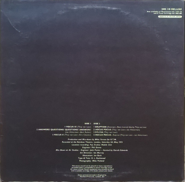 Focus - At The Rainbow | Polydor (2442 118) - 2 Focus - At The Rainbow | Polydor (2442 118) - 2