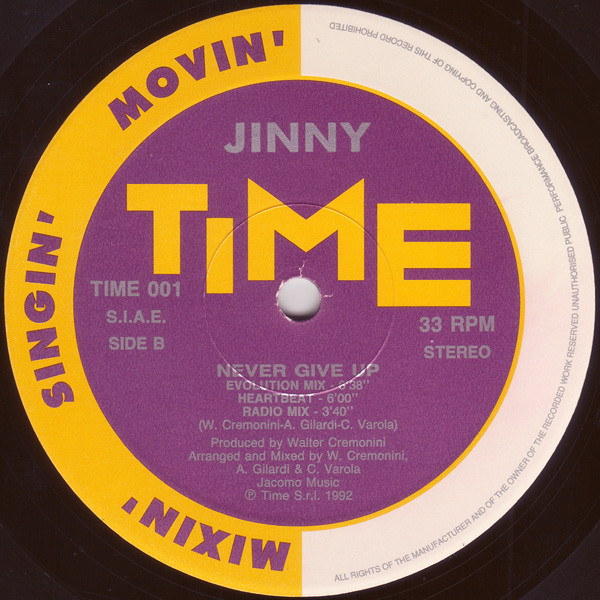 Jinny - Never Give Up | Time (TIME 001) - 4