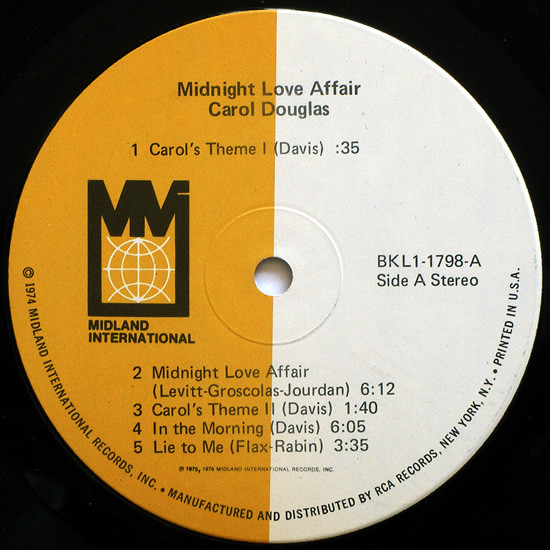Carol Douglas - Midnight Love Affair | Midland International (BKL1-1798) - 3