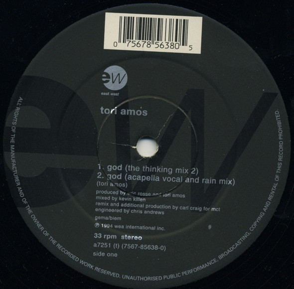 Tori Amos - God | EastWest (A7251T) - 3 Tori Amos - God | EastWest (A7251T) - 3