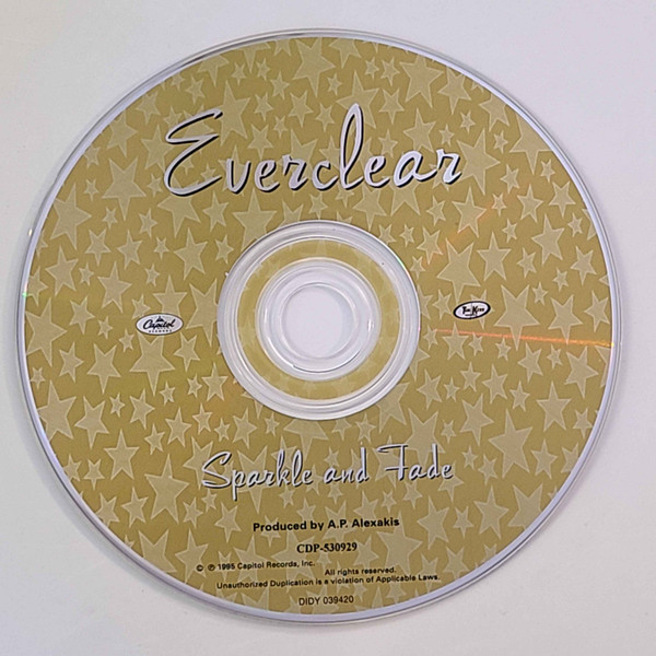 Everclear - Sparkle And Fade (CD) | Capitol Records (CDP 530929) - 3 Everclear - Sparkle And Fade (CD) | Capitol Records (CDP 530929) - 3