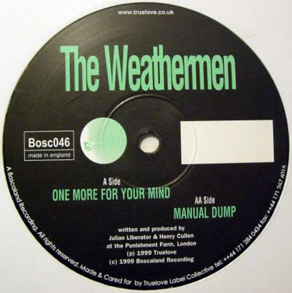 Weathermen - One More For Your Mind / Manual Dump | Boscaland Recordings (Bosc046)