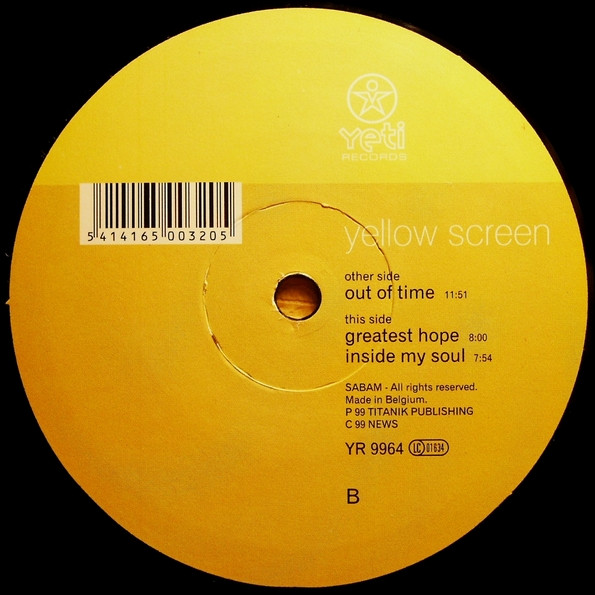 Yellow Screen - Out Of Time | Yeti Records (YR 9964) - 4