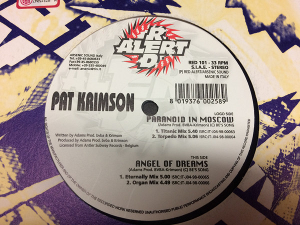 Pat Krimson - Paranoid In Moscow | Red Alert (RED 101)