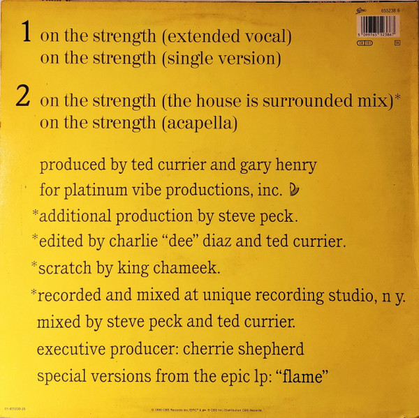Flame Braithwaite With Tony Terry - On The Strength | Epic (655238 6) - 2 Flame Braithwaite With Tony Terry - On The Strength | Epic (655238 6) - 2