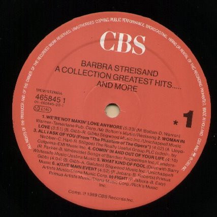 Barbra Streisand - A Collection Greatest Hits...And More | CBS (465845 1) - 2 Barbra Streisand - A Collection Greatest Hits...And More | CBS (465845 1) - 2