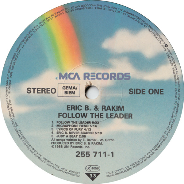 Eric B. & Rakim - Follow The Leader | MCA Records (255 711-1) - 3