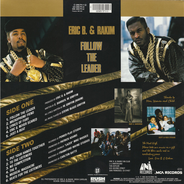 Eric B. & Rakim - Follow The Leader | MCA Records (255 711-1) - 2