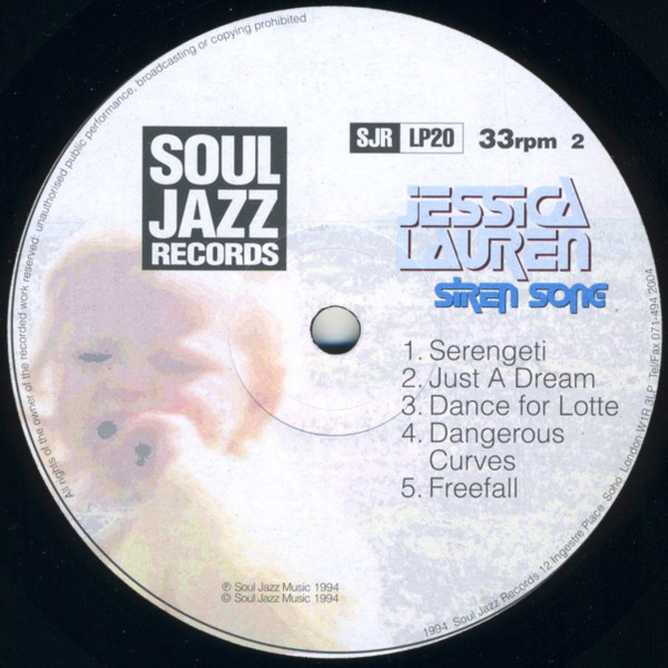 Jessica Lauren - Siren Song | Soul Jazz Records (SJR LP20) - 4
