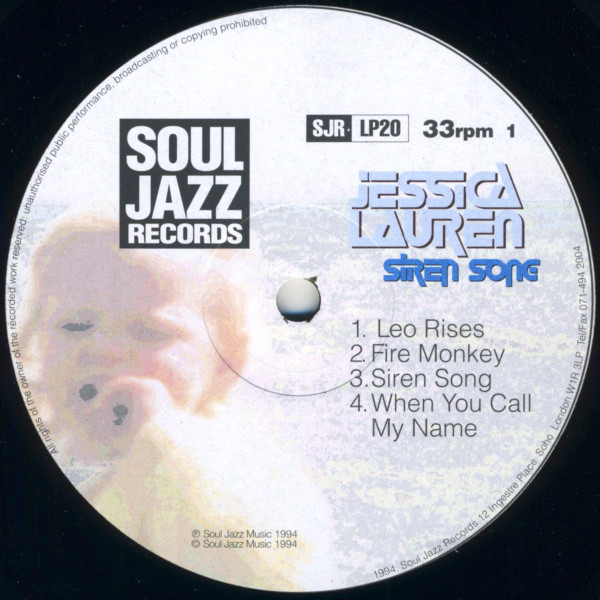 Jessica Lauren - Siren Song | Soul Jazz Records (SJR LP20) - 3
