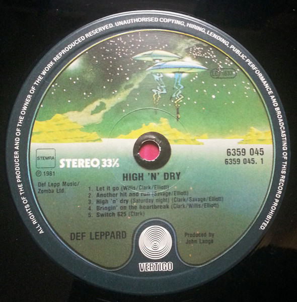 Def Leppard - High 'N' Dry | Vertigo (6359 045) - 3
