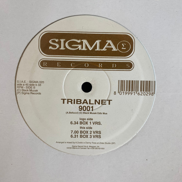 Tribalnet - 9001 | Sigma Records (Sigma 020) - 2