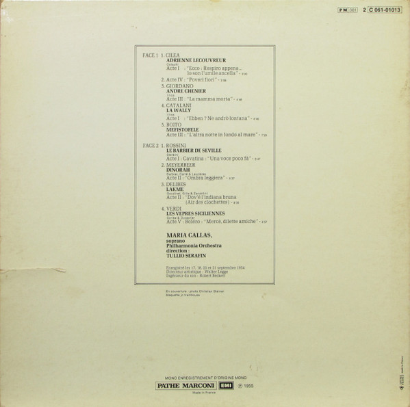 Maria Callas - Grands Airs Lyriques Et Coloratura | La Voix De Son Maître (2C 061-01013) - 2