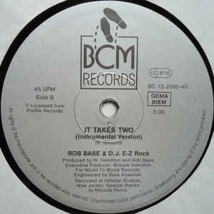 Rob Base & DJ E-Z Rock - It Takes Two | BCM Records (B.C. 12-2090-40) - 4 Rob Base & DJ E-Z Rock - It Takes Two | BCM Records (B.C. 12-2090-40) - 4