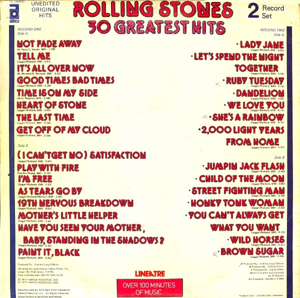 The Rolling Stones - 30 Greatest Hits | ABKCO (NL 03042(2)) - 2 The Rolling Stones - 30 Greatest Hits | ABKCO (NL 03042(2)) - 2
