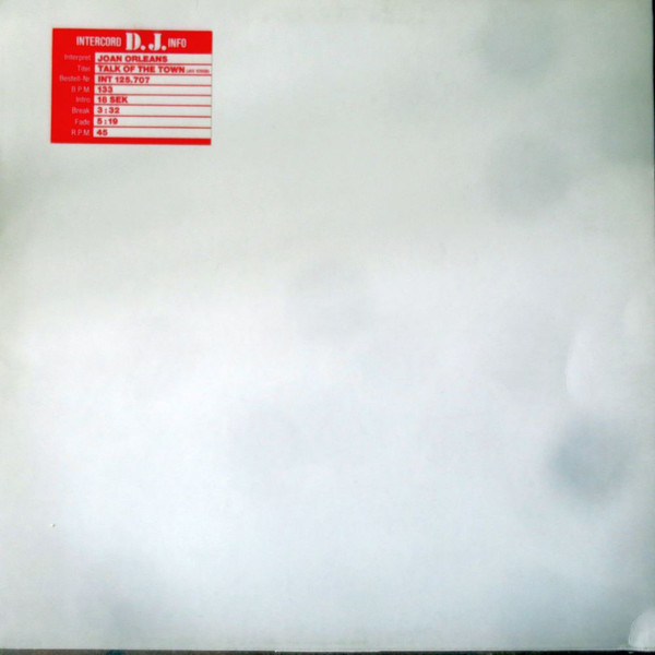 Joan Orleans - Talk Of The Town | Intercord (INT 125.707) - main