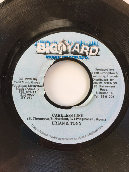 Brian & Tony Gold - Careless Life | Big Yard Music Group Ltd. (BY 017)