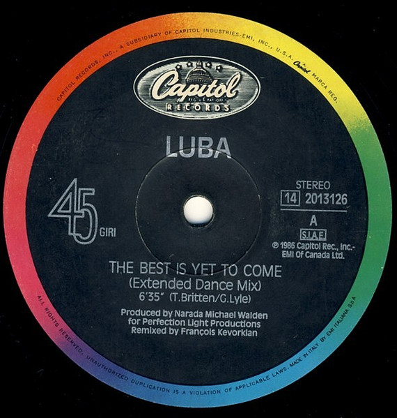 Luba - The Best Is Yet To Come | Capitol Records (14 2013126) - 3