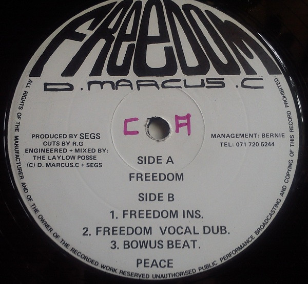 D. Marcus C. - Freedom | Not On Label (DMC 1) - 2
