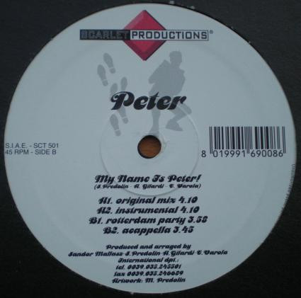 Peter - My Name Is Peter! | Scarlet Productions (SCT 501) Peter - My Name Is Peter! | Scarlet Productions (SCT 501)