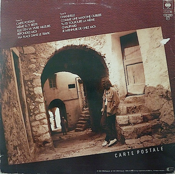 Francis Cabrel - Carte Postale | CBS (CBS 85344) - 2