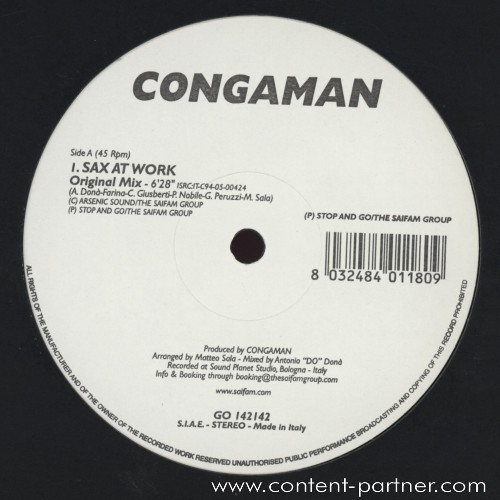 Congaman - Sax At Work | Stop And Go (GO 142142) - main