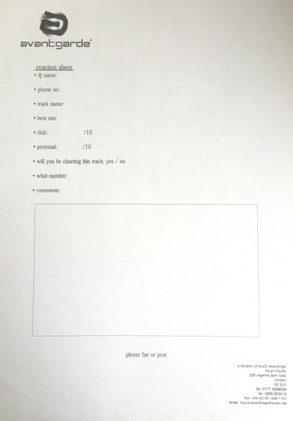 Ecano - Run | Avantgarde (AVANT003) - 3