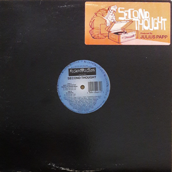 Second Thought - Deep Penetration / Elemental | Ricanstruction Records (NE-RI 20267)