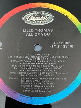 Lillo Thomas - All Of You | Capitol Records (EJ 2402171) - 4