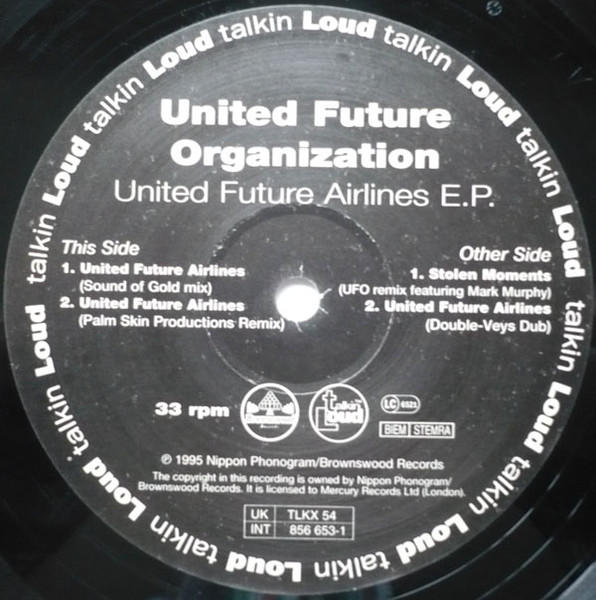 United Future Organization - United Future Airlines EP | Talkin' Loud (TLKX 54) - 3