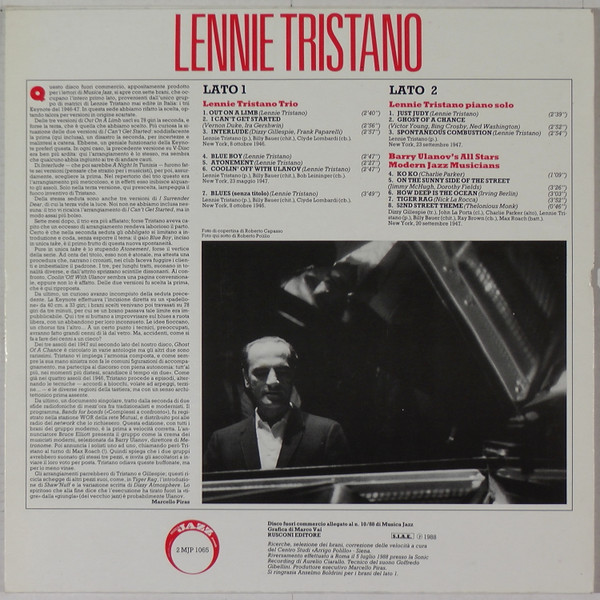 Lennie Tristano - Lennie Tristano | Musica Jazz (2 MJP 1065) - 2