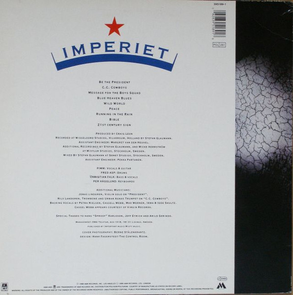 Imperiet - Imperiet | A&M Records (395 189 1) - 2
