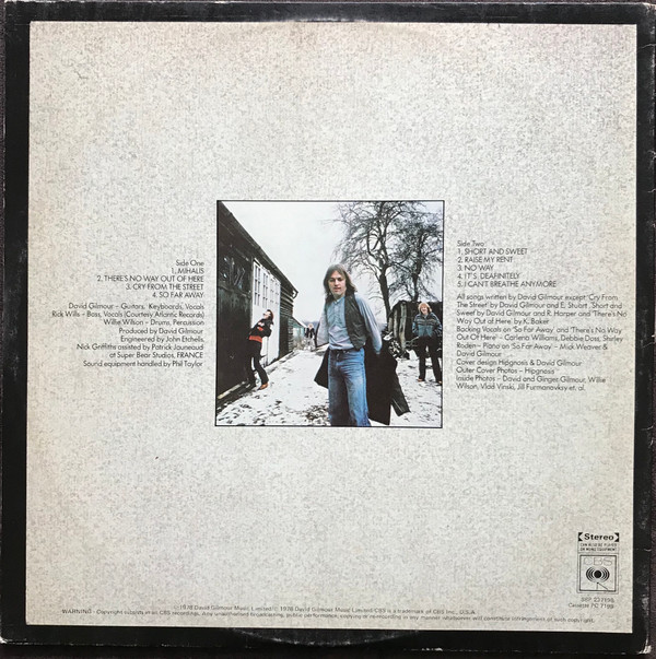 David Gilmour - David Gilmour | CBS (SBP 237198) - 2