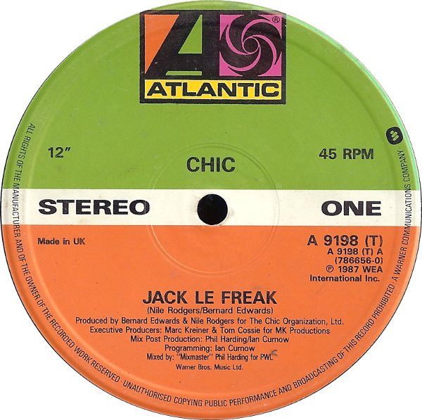 Chic - Jack Le Freak | Atlantic (A 9198 (T))