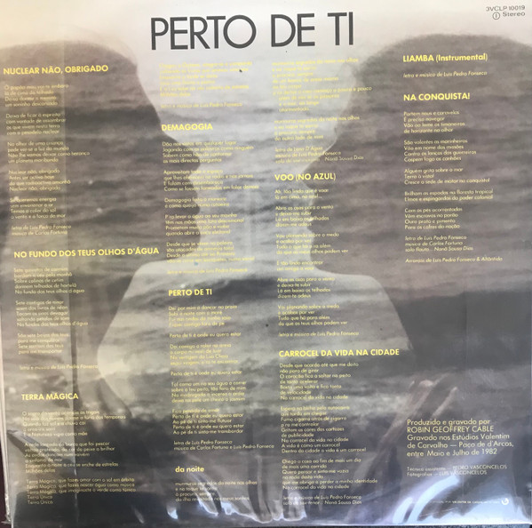 Lena D'Água & Atlântida - Perto De Ti | Valentim De Carvalho (3VCLP 10019) - 4 Lena D'Água & Atlântida - Perto De Ti | Valentim De Carvalho (3VCLP 10019) - 4