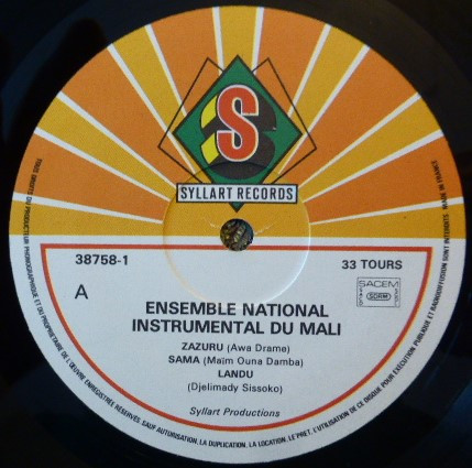 Ensemble Instrumental National Du Mali - Ensemble Instrumental National Du Mali | Syllart Records (38758-1) Ensemble Instrumental National Du Mali - Ensemble Instrumental National Du Mali | Syllart Records (38758-1)