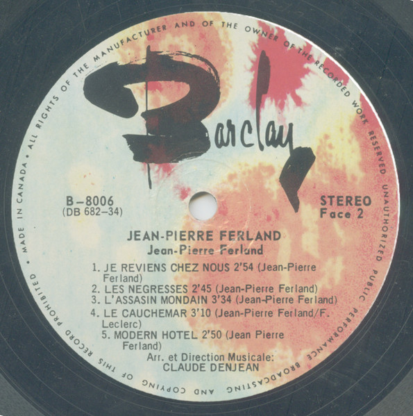 Jean-Pierre Ferland - Jean-Pierre Ferland | Barclay (B-8006) - 4