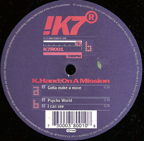 Kelli Hand - On A Mission | !K7 Records (K7R001) - main