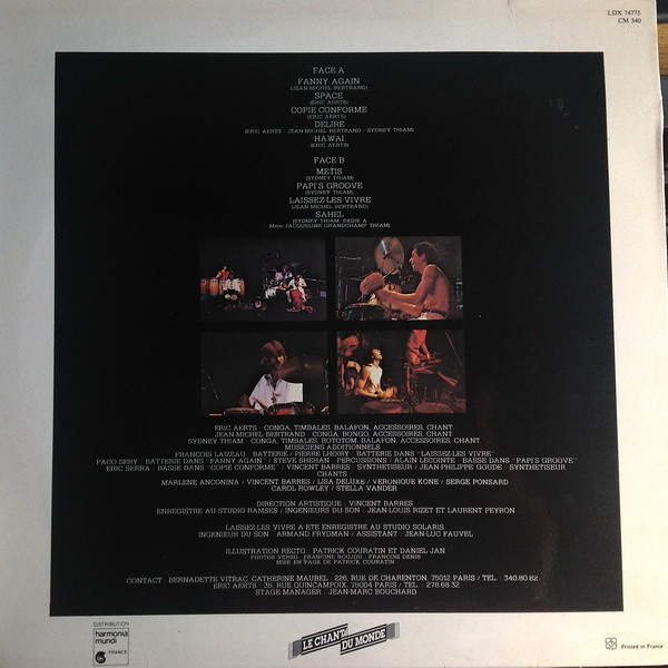 Zaka Percussion - Space | Le Chant Du Monde (LDX 74775) - 3
