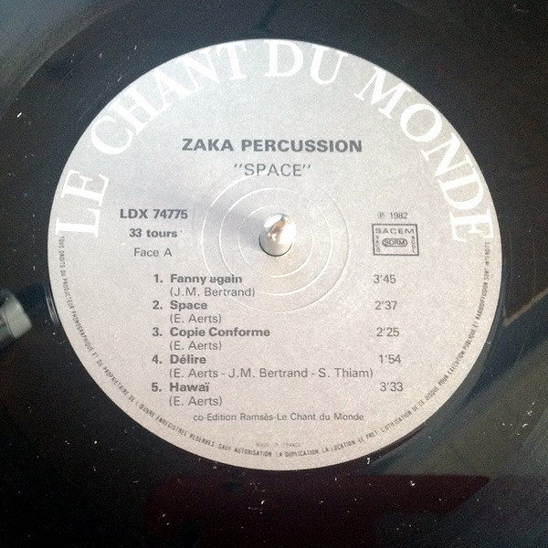 Zaka Percussion - Space | Le Chant Du Monde (LDX 74775) - 4
