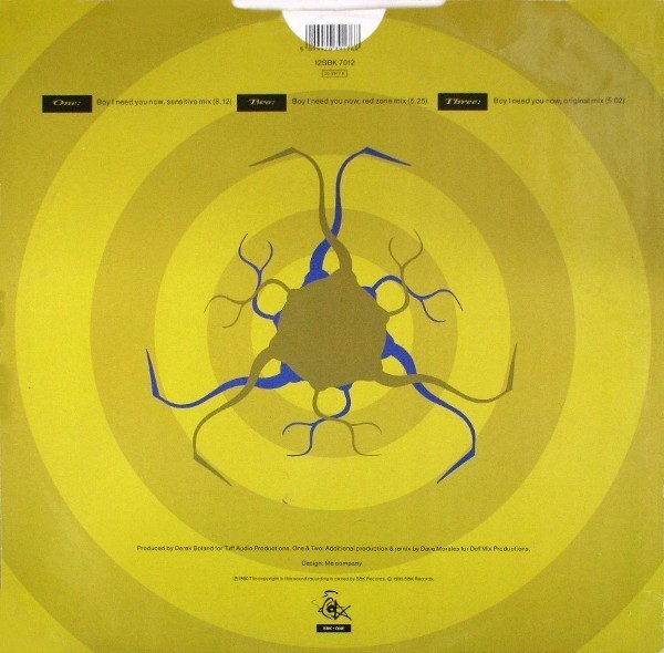 DeRuvo - Boy I Need You Now | SBK Records (12SBK 7012) - 2 DeRuvo - Boy I Need You Now | SBK Records (12SBK 7012) - 2
