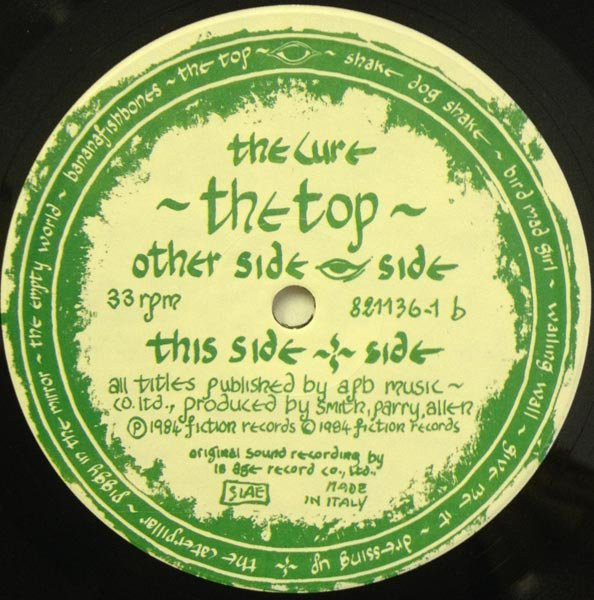 The Cure - The Top | Fiction Records (821 136-1) - 4 The Cure - The Top | Fiction Records (821 136-1) - 4