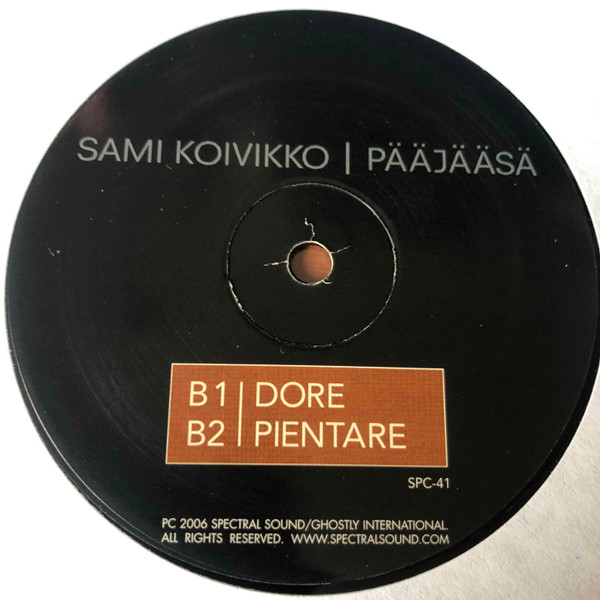 Sami Koivikko - Pääjääsä | Spectral Sound (SPC-41) - 3